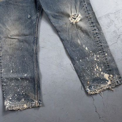 Levis 501 Vintage 90s XX Straight Leg Jeans Blue Light Wash 33x32 Act 31x24