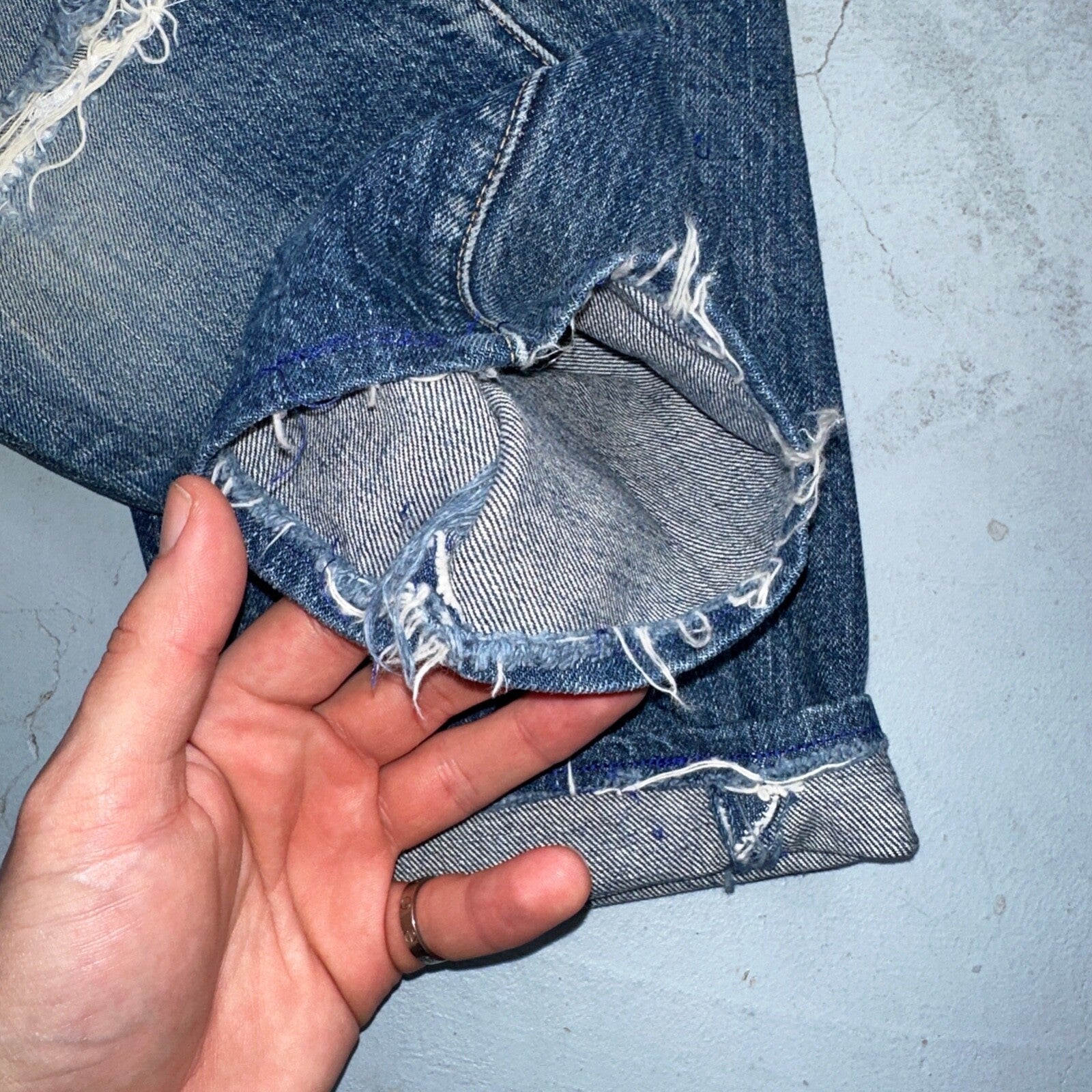 Levis 501 Big E Vintage 60s Redline Selvedge USA XX 1960s Jeans Skinny Act 26x23