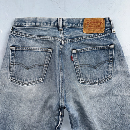 Levis 501 Vintage 80s Redline Selvedge USA Light Wash Jeans 31x36 Act 29x32
