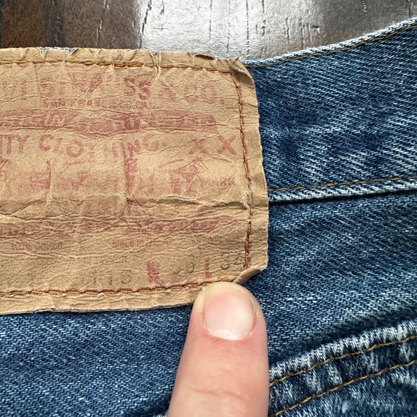 Vintage 80s Levis 501 36x34 USA Blue Jeans 90s Act 34x32 Med Wash