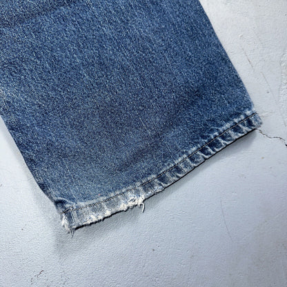 Dickies Double Knee Faded Blue Jeans 40x30  Work Wear Skate Baggy Y2K Wide Leg