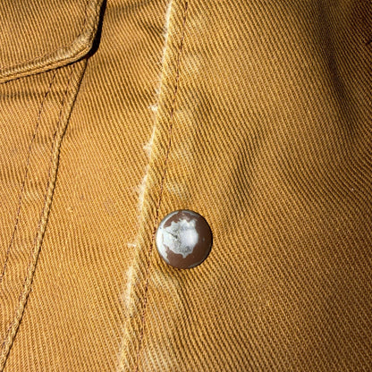 VTG Bay River of San Jose California Sherpa Lined Vest Mens USA Western Cowboy