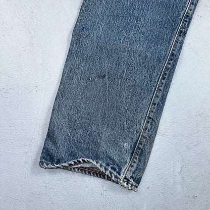 Levis 501 Vintage 80s Redline Selvedge USA XX Jeans Light Wash 32x31 Act 29x27