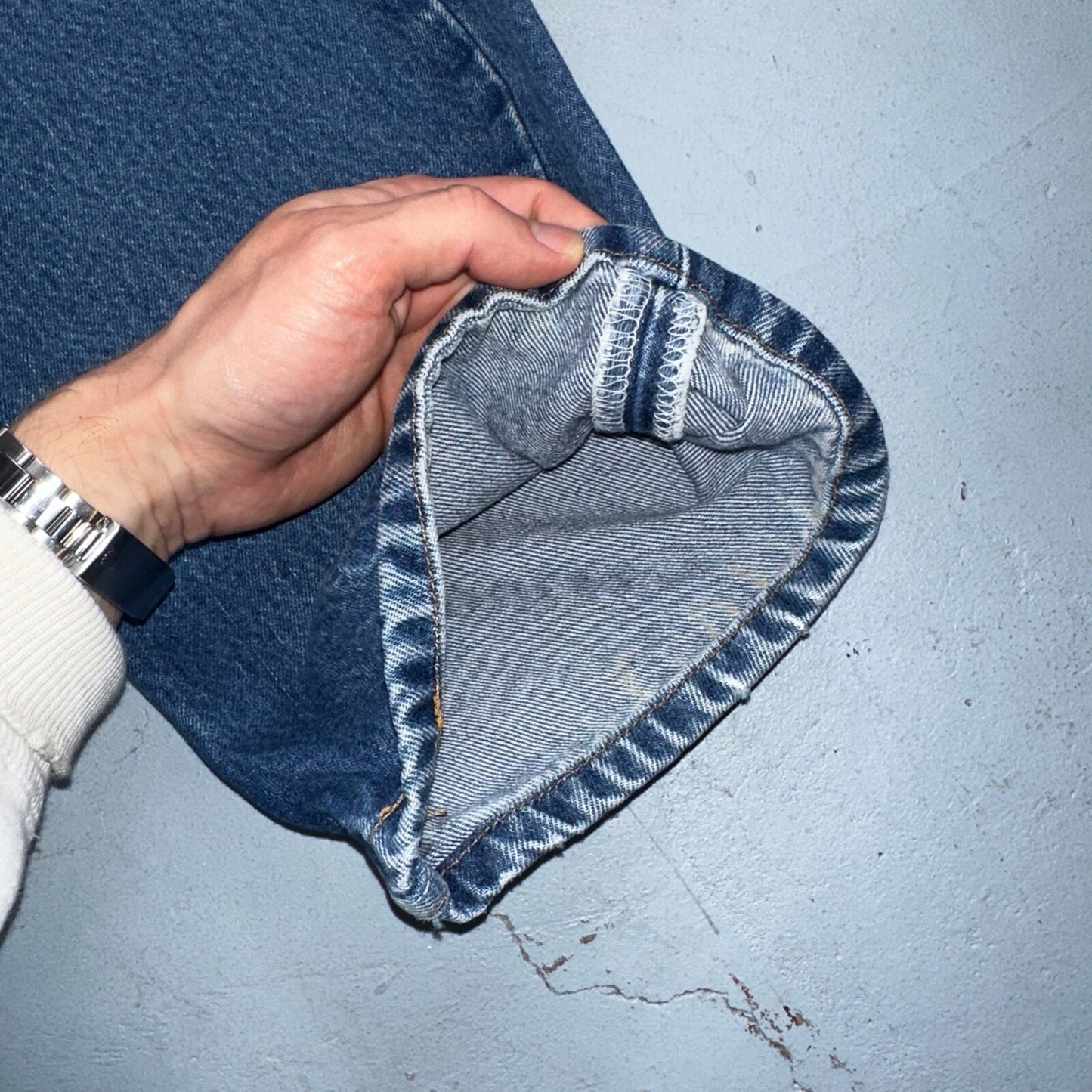 Levis 501 Vintage 90s USA XX Straight Leg Jeans Blue Med Wash 42x32 Act 38x27