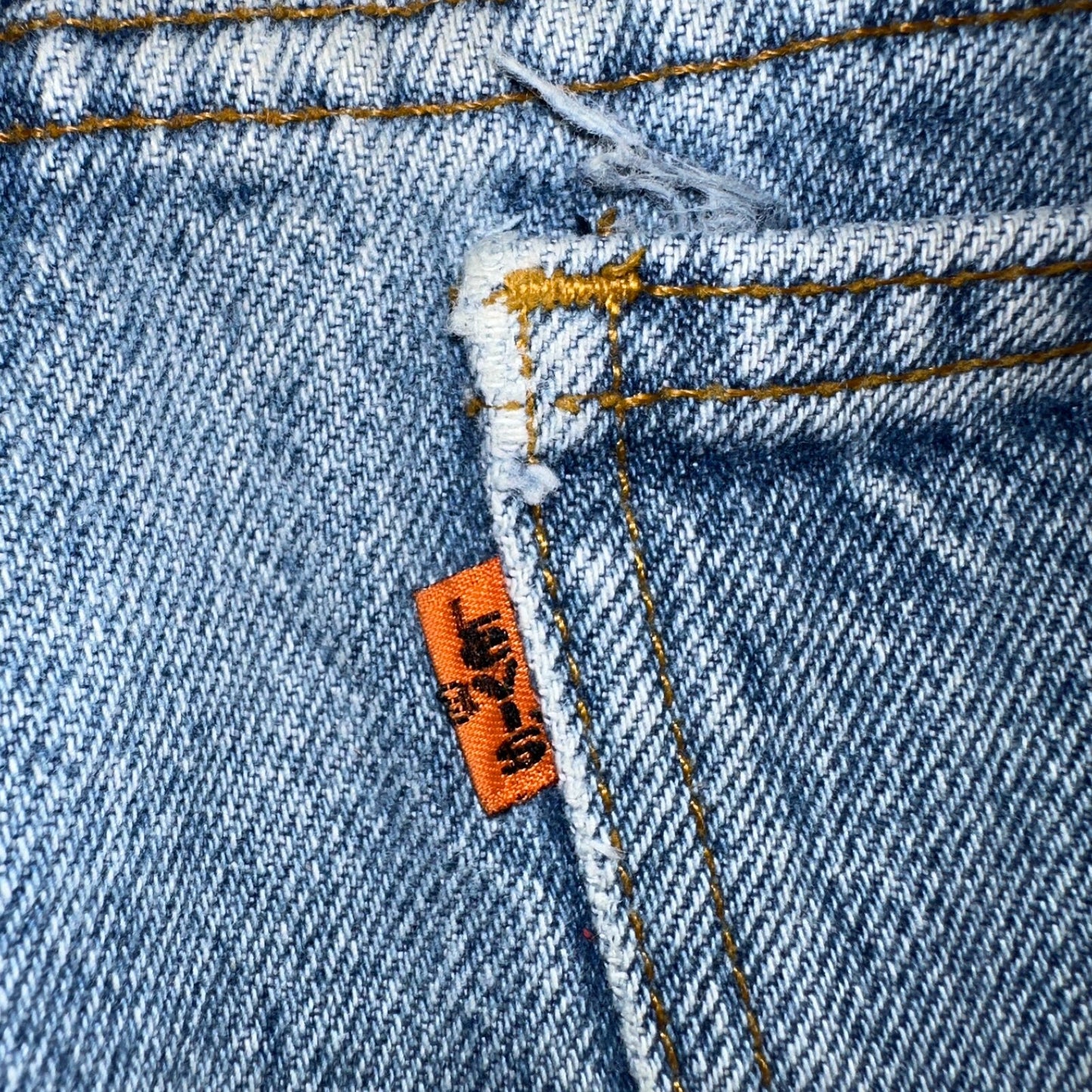 Levis 517 VTG 70s 80s 20517 Bootcut Blue Jeans Size 36x32 USA Orange Tab 33x30