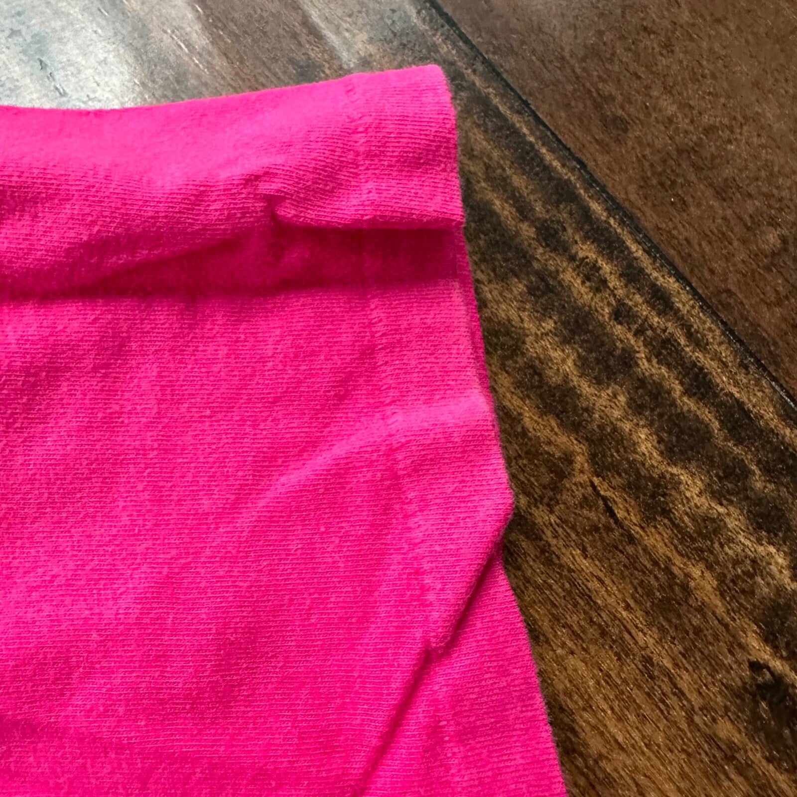 Hanes Beefy Blank Vintage T Shirt 80s Pink Simple Cool Single Stitch USA 90s