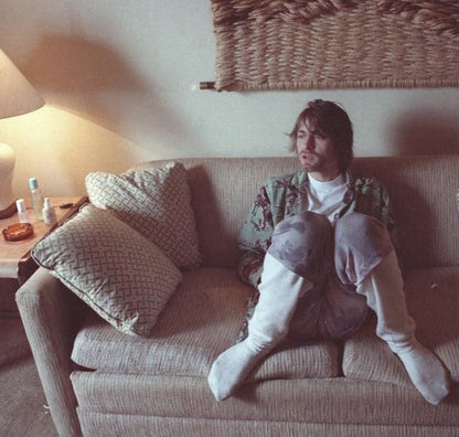 Nick & Nora Cowboy Pajama Shirt M Green Flannel Kurt Cobain USA 90s Nirvana T