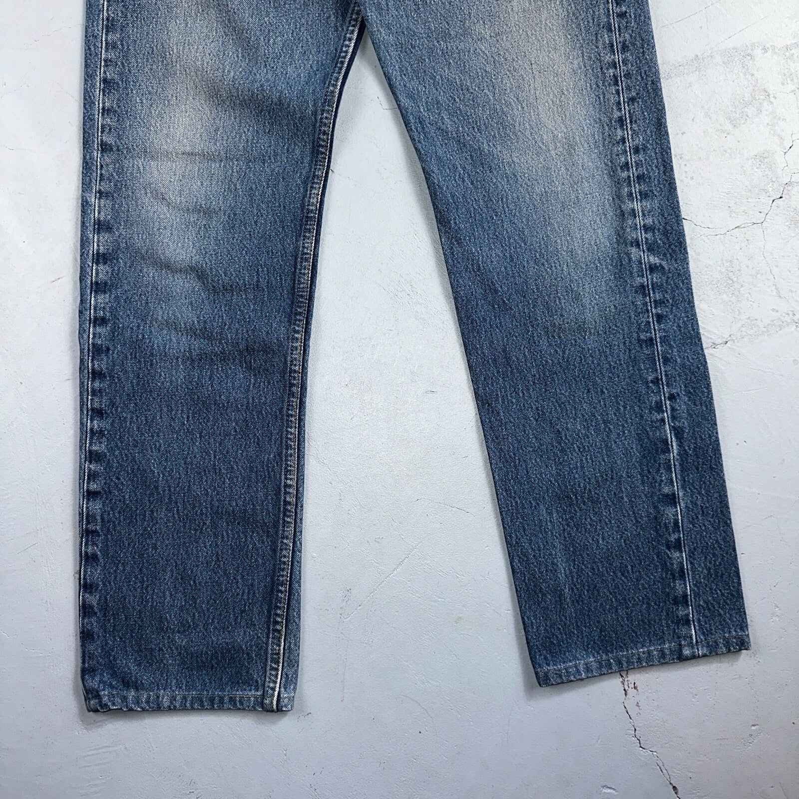 Levis 501 Vintage 90s USA XX Straight Leg Jeans Blue Light Wash 34x36 Act 32x30
