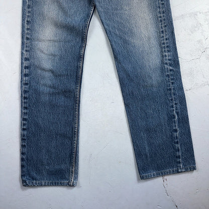 Levis 501 Vintage 90s USA XX Straight Leg Jeans Blue Light Wash 34x36 Act 32x30