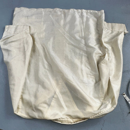 Christian Dior VTG Pajama Set Mens Cream Pants Shirt USA 90s Heavy Wear