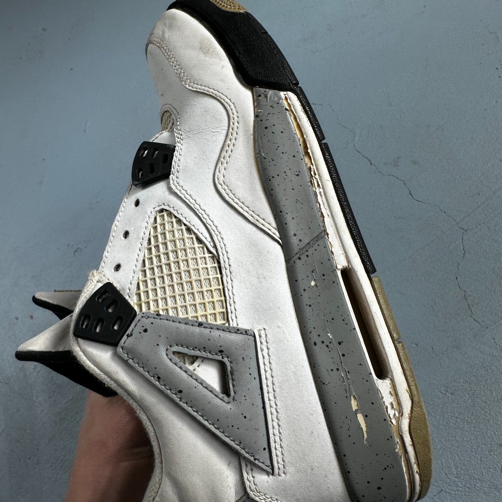 Nike Air Jordan 4 Retro GS 'Cement' 2012  836016-192  Youth Size 7Y No Box