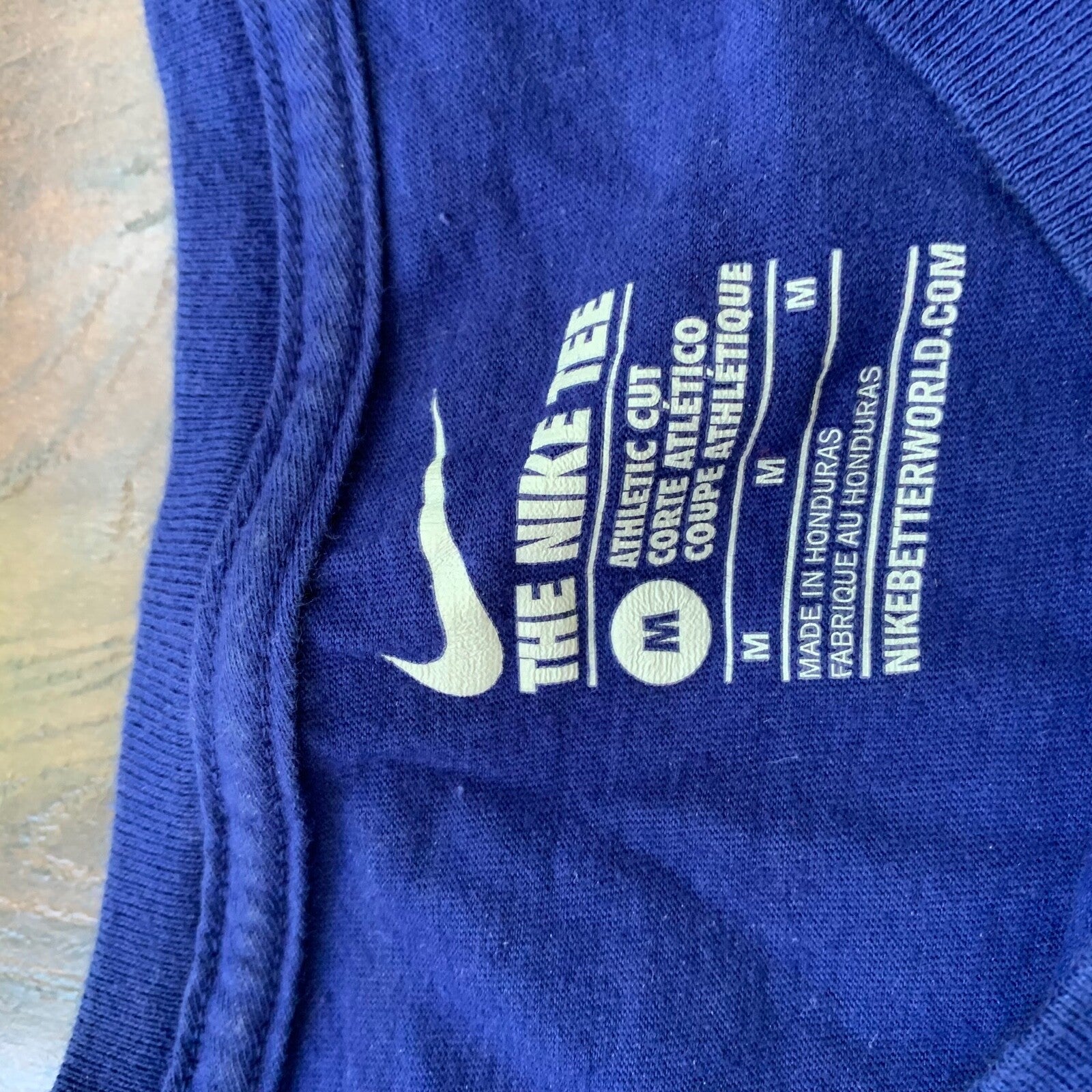 Nike Vintage Style T Shirt Dri Fit Gym Sports Running Y2K City Blue Chicago IL