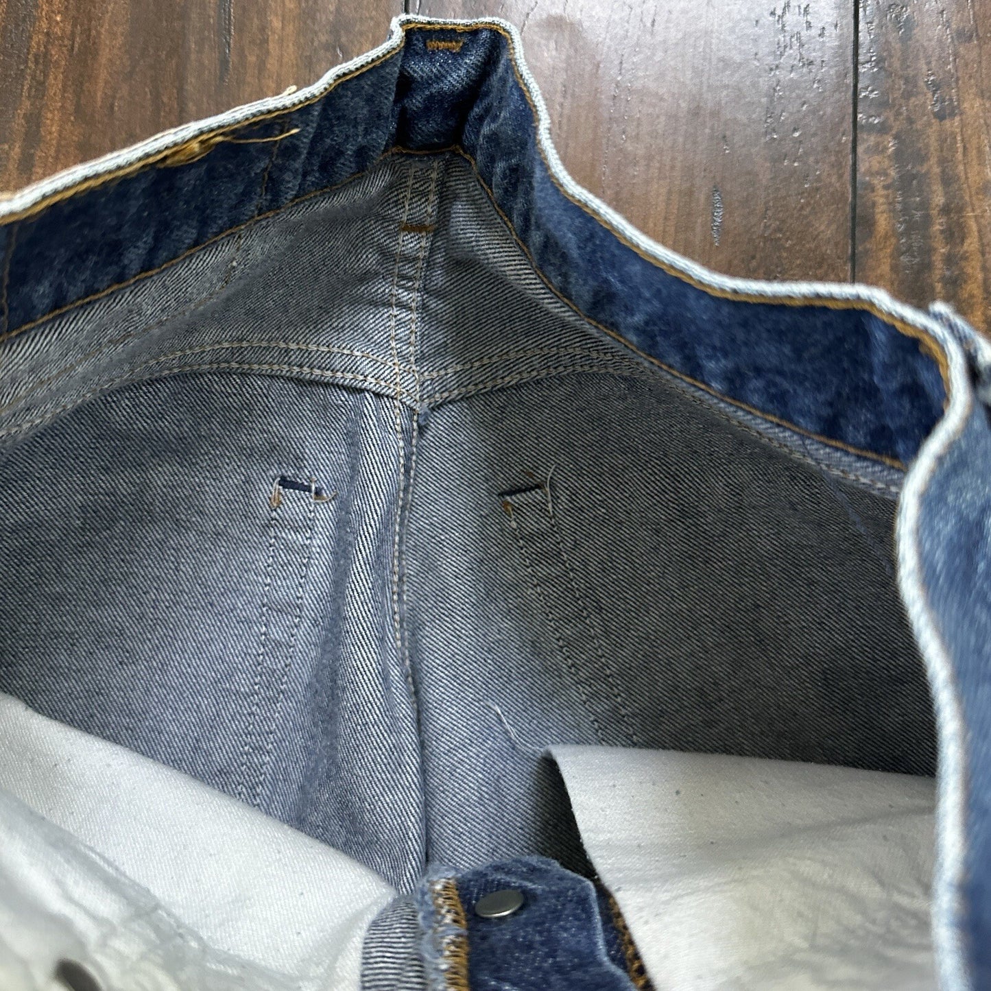 Levis Vintage 80s Redline Selvedge USA 501 XX Jeans 66 70s Dark 28x34 Act 24x25