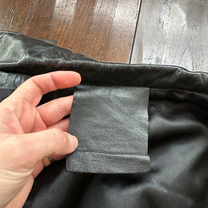 VTG 1950s Rockabilly Black Leather Talon Jacket Men 40 Zip 50s 60s 1960s Bike