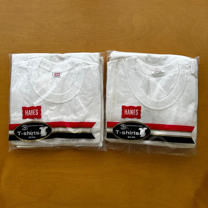 1960s Hanes Vintage White Blank T Shirt Mens Rockabilly Lot Of 6 Pack 60s 50s