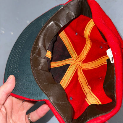 Caveman Camper Oregon VTG Hat Cap Snapback Grant Pass Very Rare Wool 1960s 60s