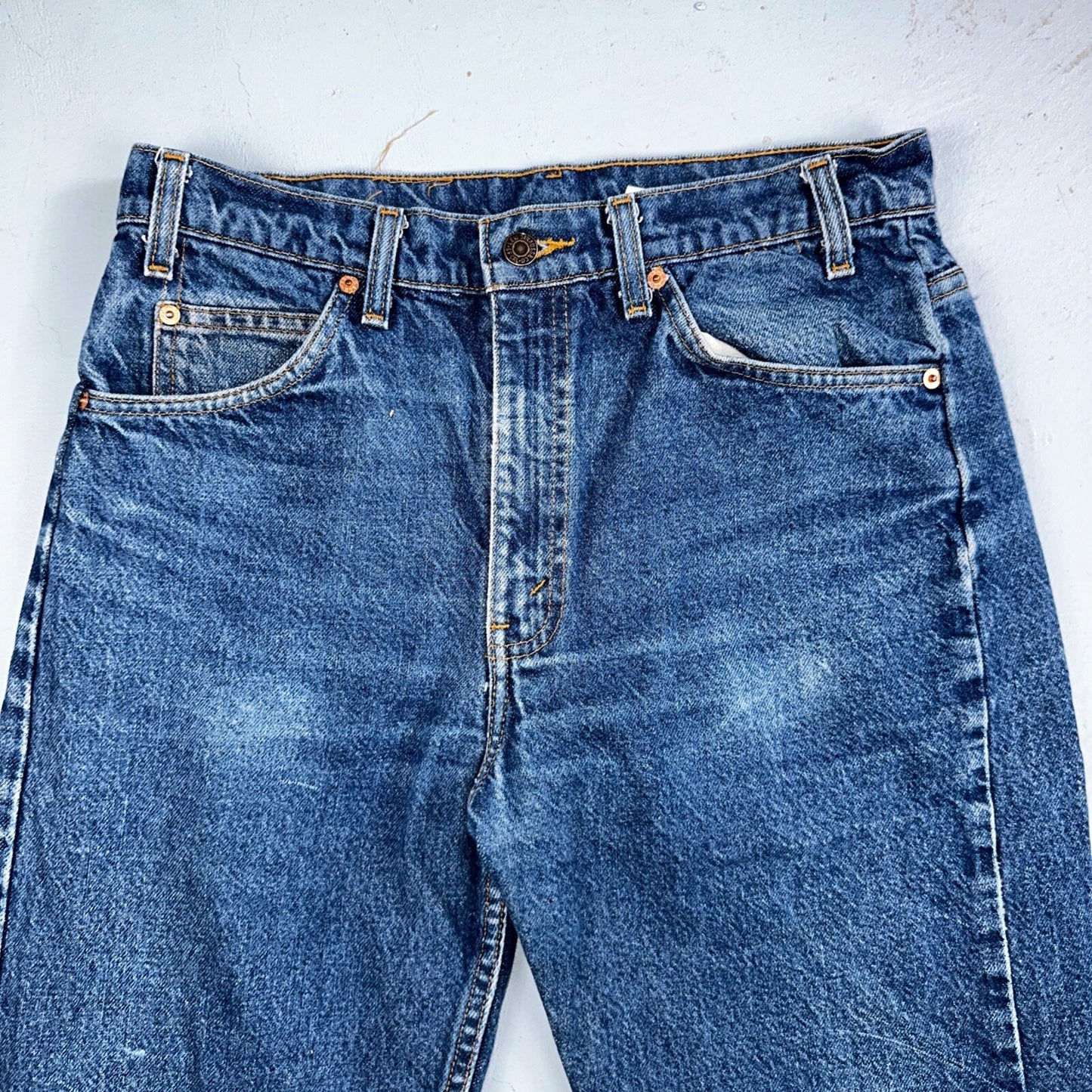 Levis 505 Vintage 90s Orange Tab Jeans Blue Med 501 Wash 33x34 Act 31x33