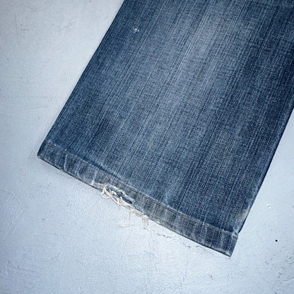 Levis 501 Vintage Y2K XX Straight Leg Jeans Blue Med Wash 34x34 Act 33x27