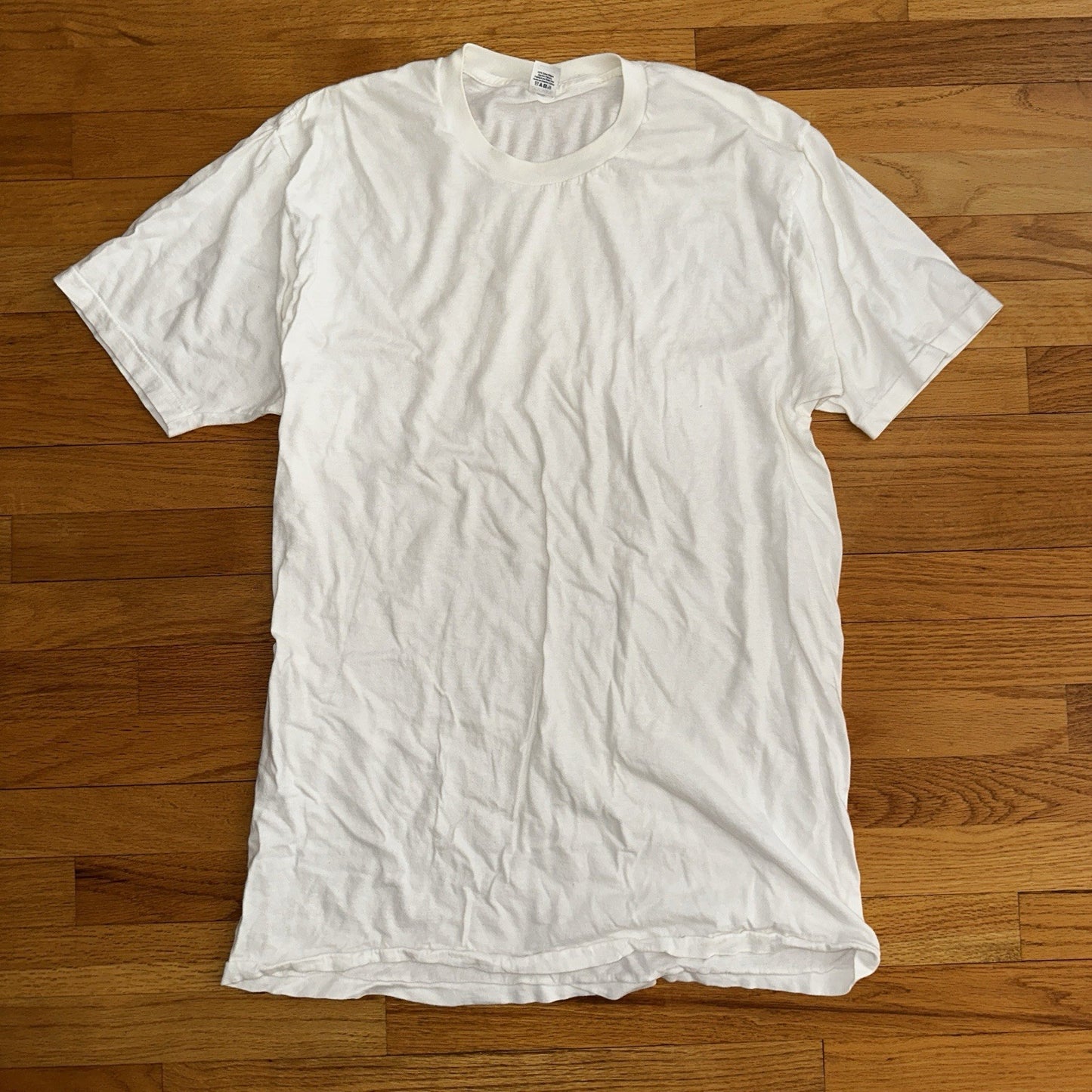 Jockey Shirt Men’s XL 46-48 Single Stitch White T Made In USA Cotton Vintage