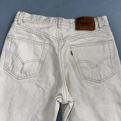 Levis 550 Vintage 90s USA Red Tab Jeans 32x34 White Wash 501 Act 30x32