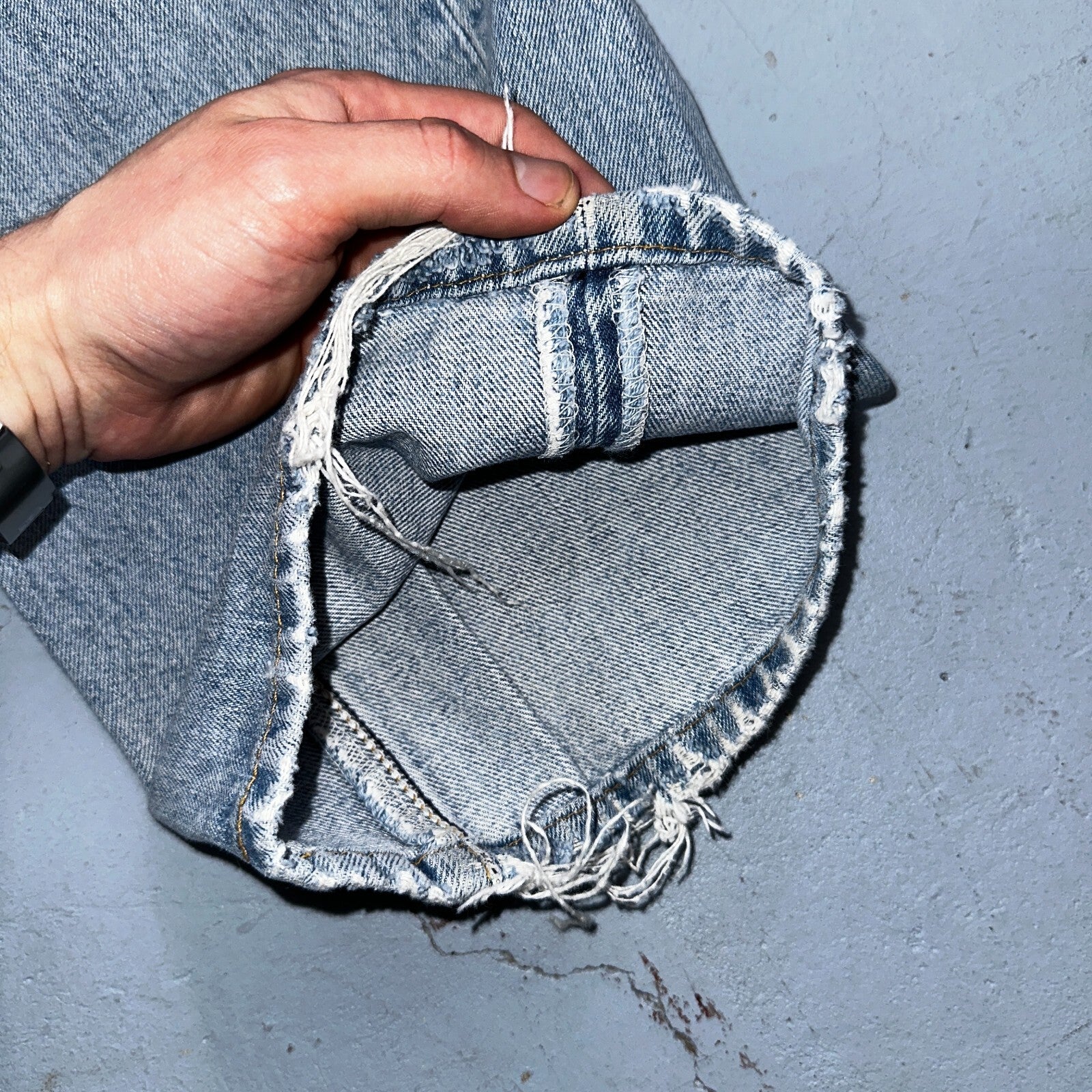 Levis 501 Vintage Y2K XX Straight Leg Jeans 90s Blue Light Wash 38x32 Act 37x30