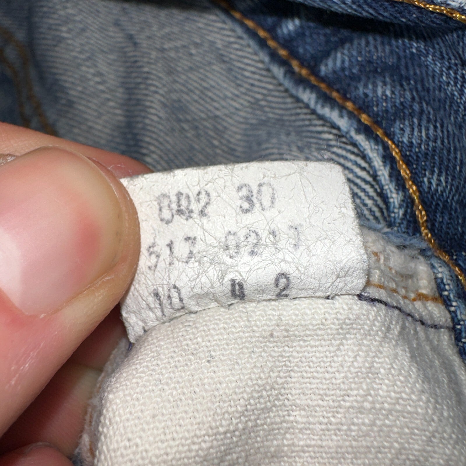 Levis VTG 517 0217 Jeans Mens 40x32 Blue Talon 70s USA Denim Single Stitch 38x31