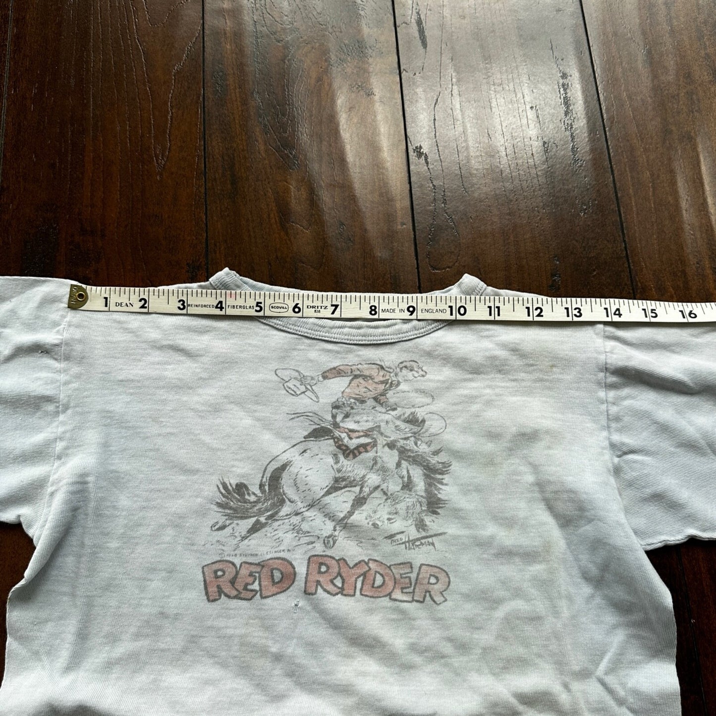 VTG 60s Red Ryder Graphic T Colorado Rodeo Cowboy Rockabilly 1960s 70s XXS Shirt