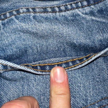 Levis 501 Vintage 80s Redline Selvedge USA Light Wash Jeans 31x36 Act 29x32