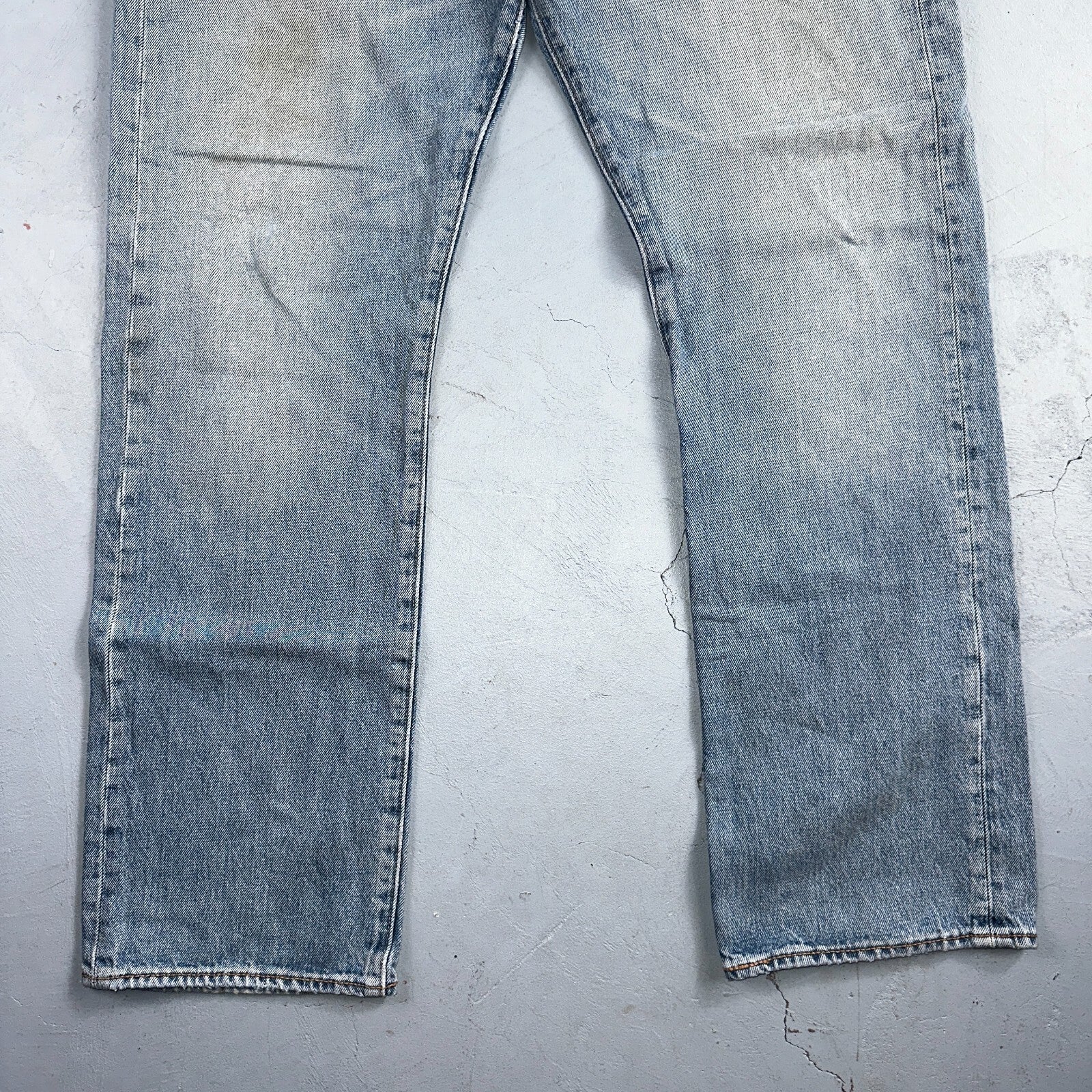 Levis 501 Y2K XX Straight Leg Jeans Blue VTG Light Wash 36x30 Act 38x29