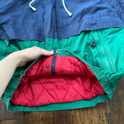 VTG Nautica Sport Racer Mens Color Block Jacket Coat M 90s Full Zip Rare