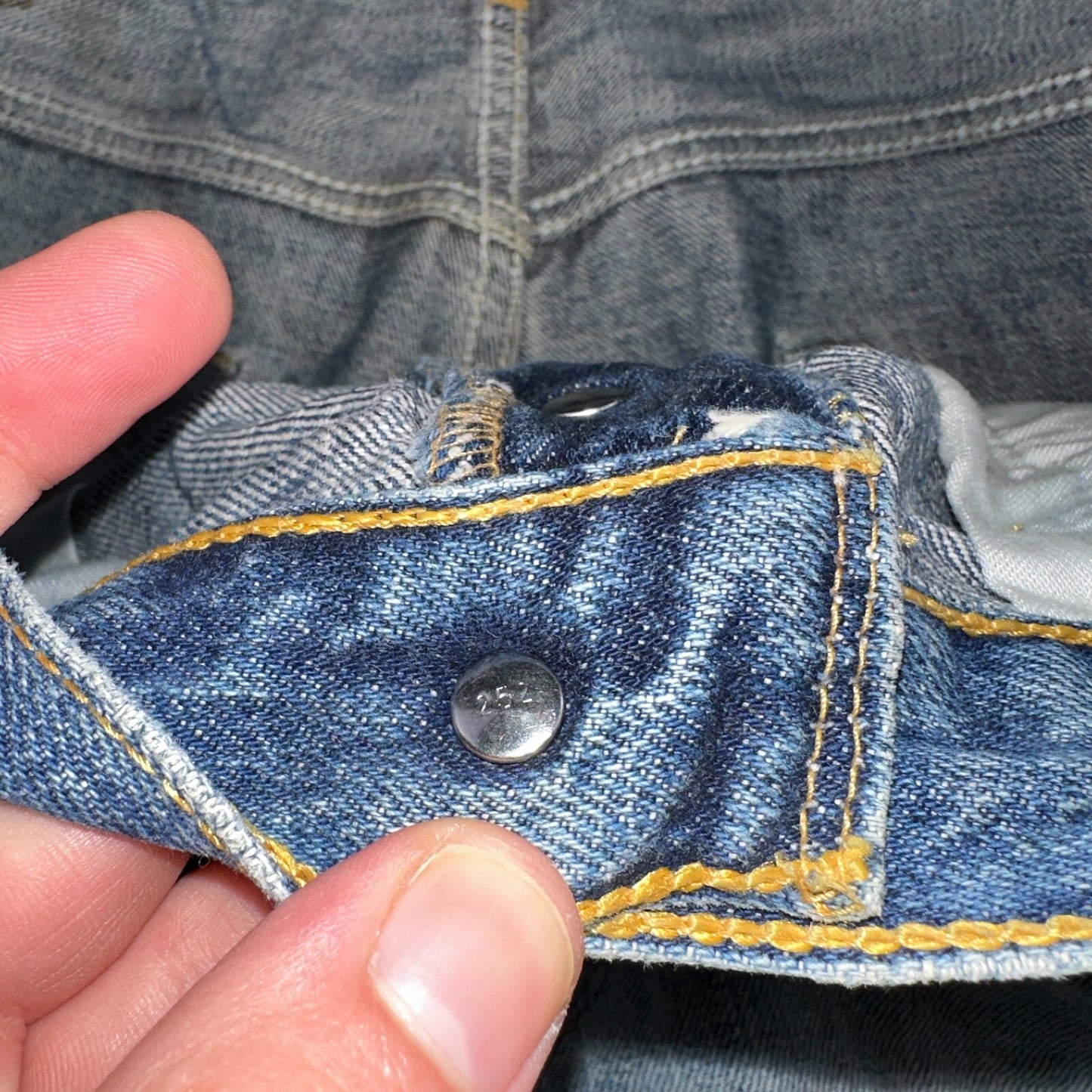 Levis 501 Vintage Y2K XX Straight Leg Jeans Blue Light Wash 34x34 Act 33x33