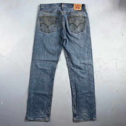 Levis 501 Vintage Y2K XX Straight Leg Jeans Blue Med Wash 36x34 Act 35x34