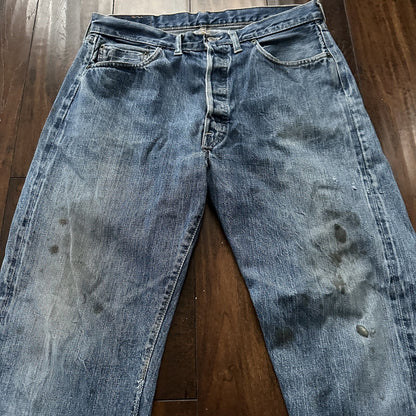Levis 501 XX Big E True Vintage 60s Redline Selvedge Denim Jeans 1960s 32x28 31