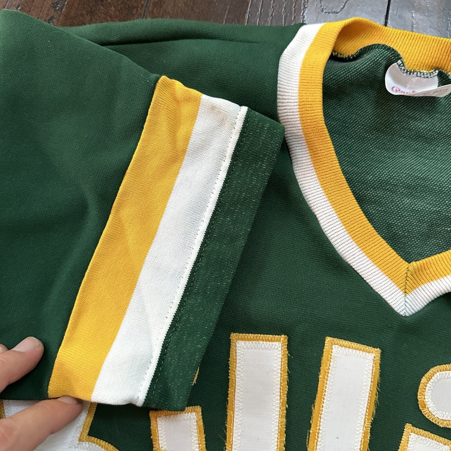 VTG USA Rawlings Green MLB Miami Oregon Baseball Jersey 38 1970s Killian 25