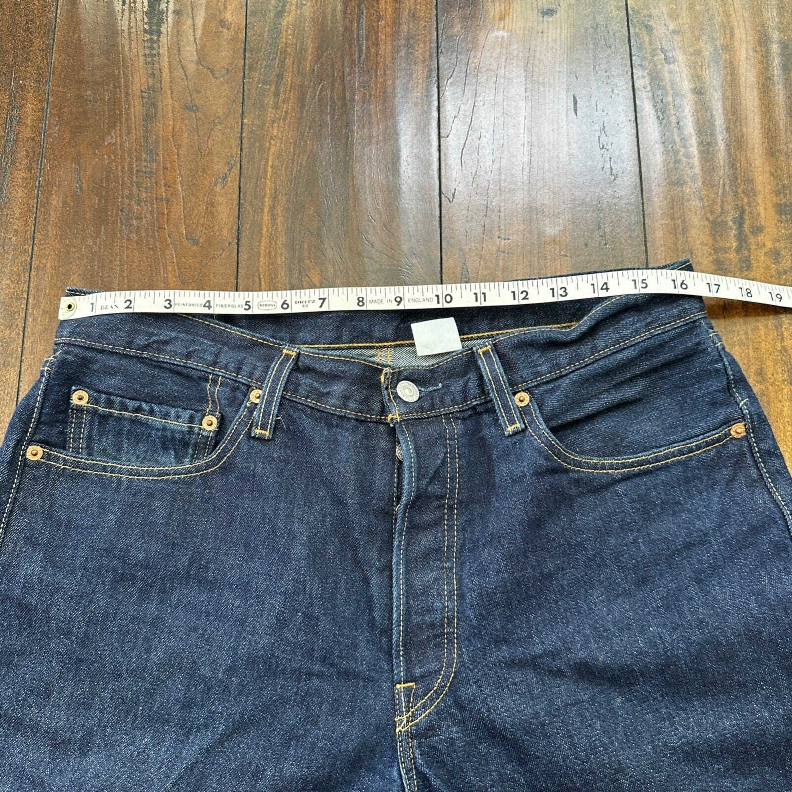 Levis 501 Vintage Y2K Straight Leg XX 2000s Jeans 34x32 Dark Wash Act 33x31