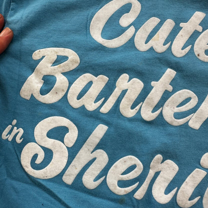 Cutest Barender Quote 80s Hanes Vintage T Shirt Sheridan Blue Portland Oregon