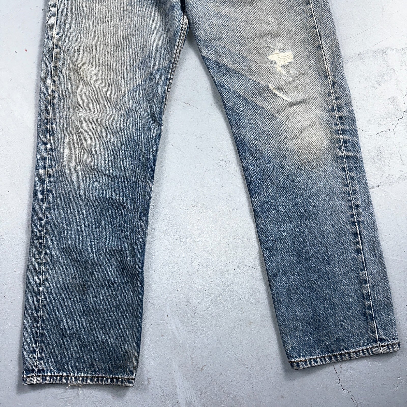 Levis 501 Vintage Y2K 90s XX Straight Leg Jeans Blue Light Wash 36x34 Act 33x30