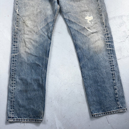 Levis 501 Vintage Y2K 90s XX Straight Leg Jeans Blue Light Wash 36x34 Act 33x30
