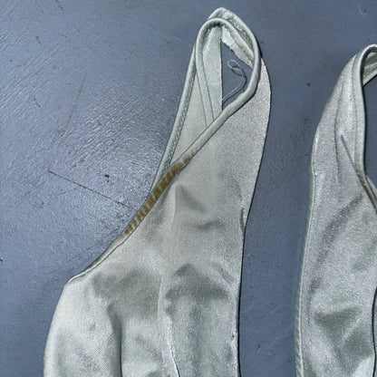 Vintage 1970s Olga Lingerie Slip Dress Sleepwear Full Sweep Nightgown Lace 70s