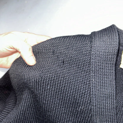 VTG Jack Frost 40s Wool Varsity Sweater Cardigan Indian Black E Evans Letterman