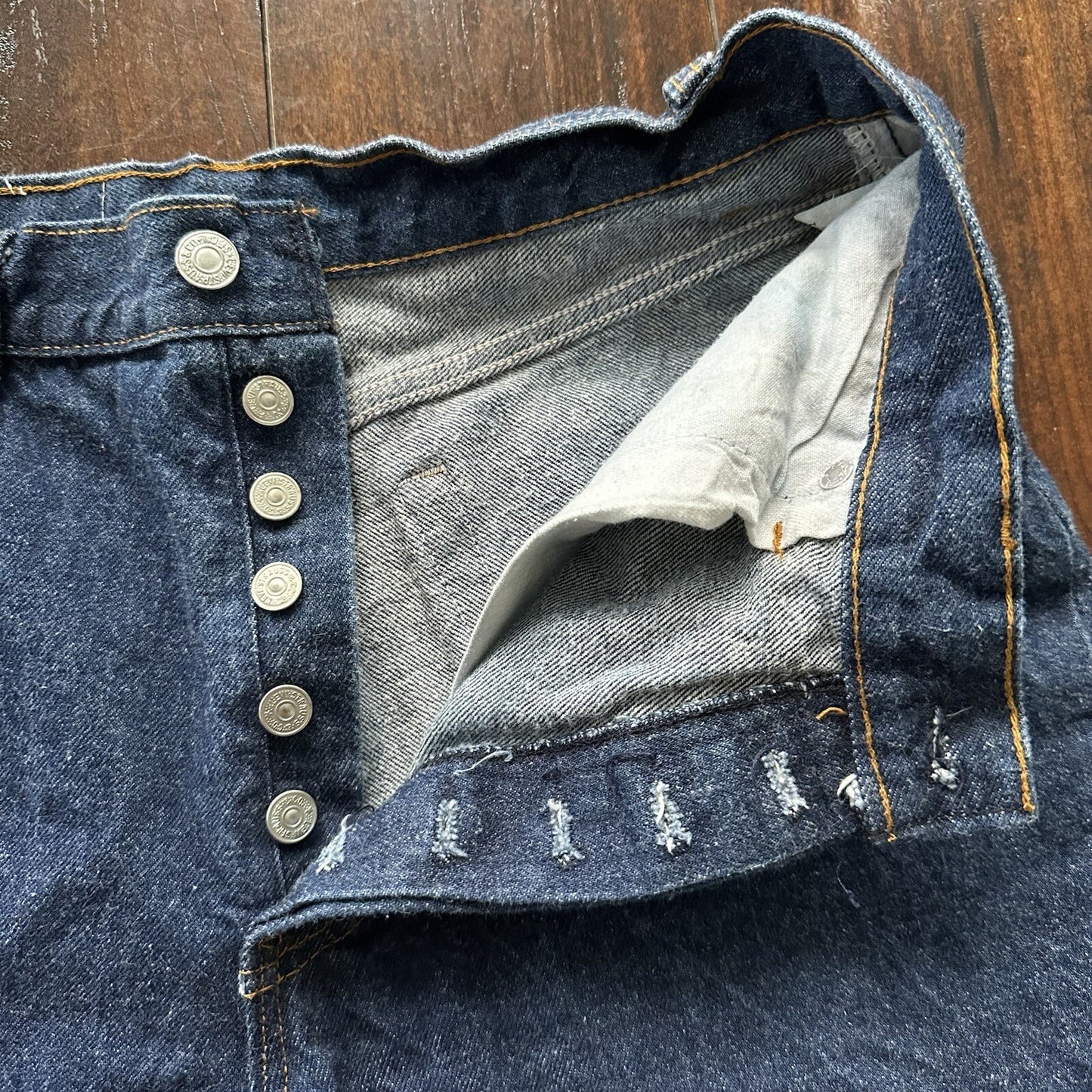 VTG 90s Levi’s 501 XX 18501-0193 Dark Wash High Waist Button Fly Jeans 28x31 80s