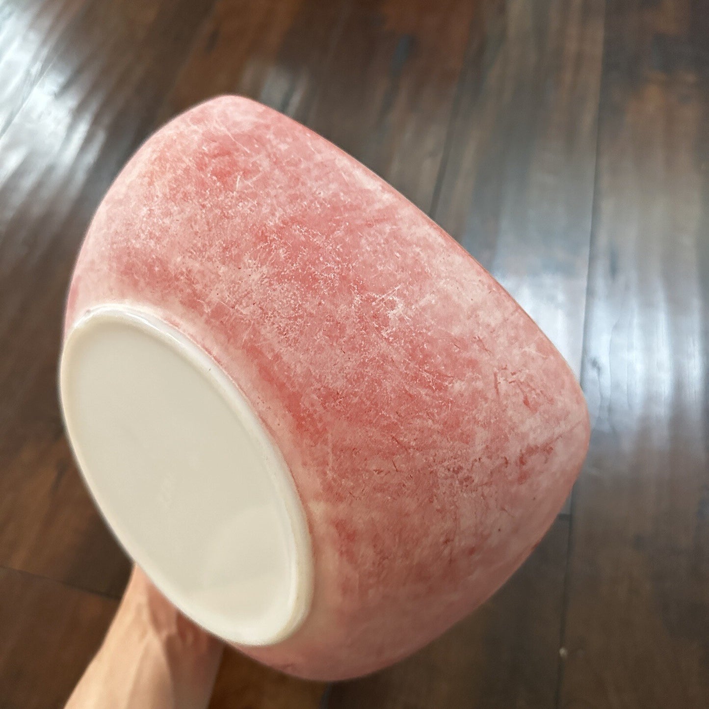 VTG RED PYREX 2.5 QT SQUARE CASSEROLE DISH 625B-025 Faded AMAZING