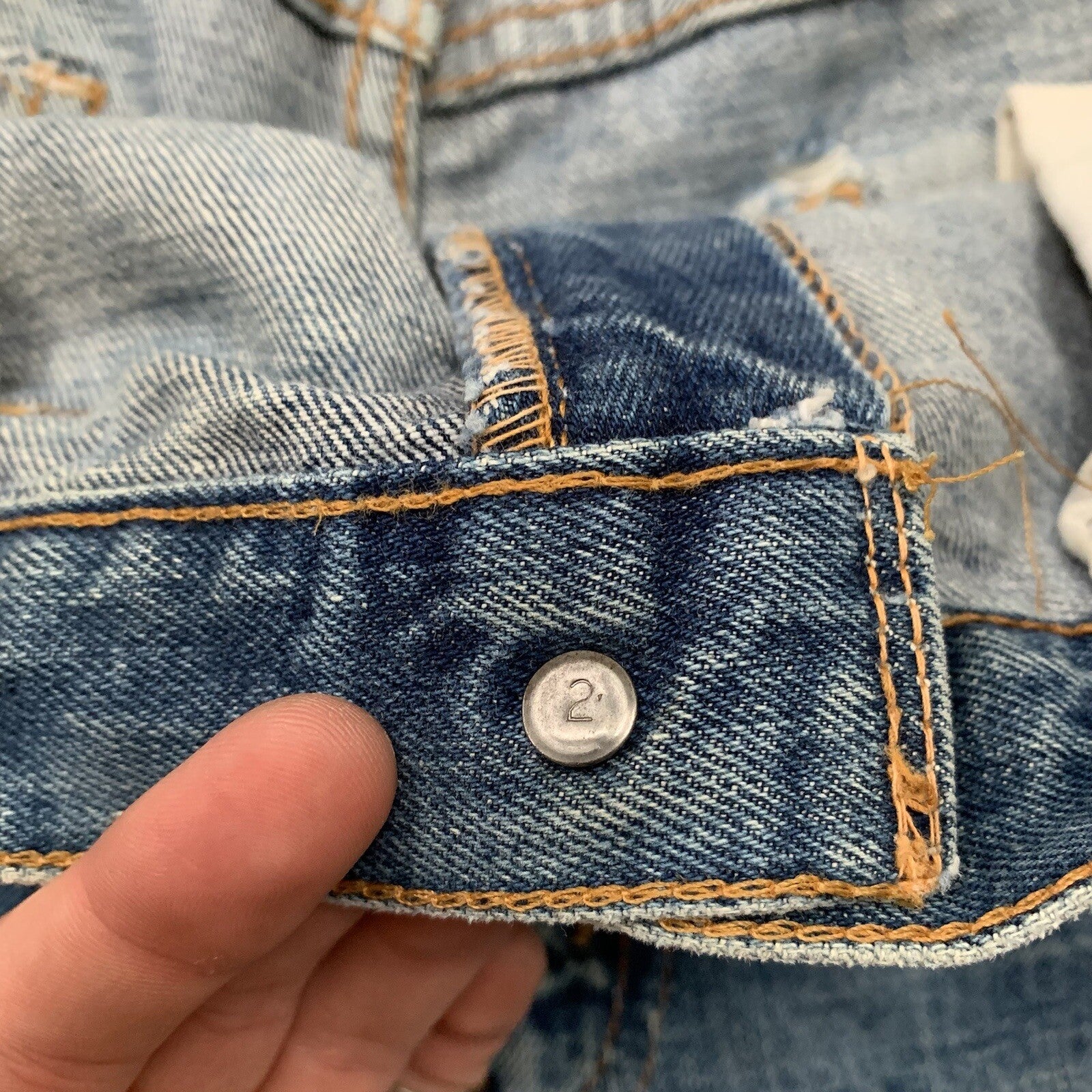 Levis 517 XX Vintage 70s Denim Jeans 501 35x31 Orange Tab Boot Cut