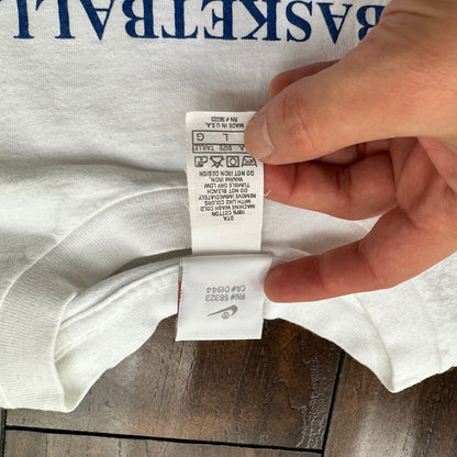 Nike Basketball Summer Vintage T Shirt Workout Plan 90s Gray Tag Rare Just Did