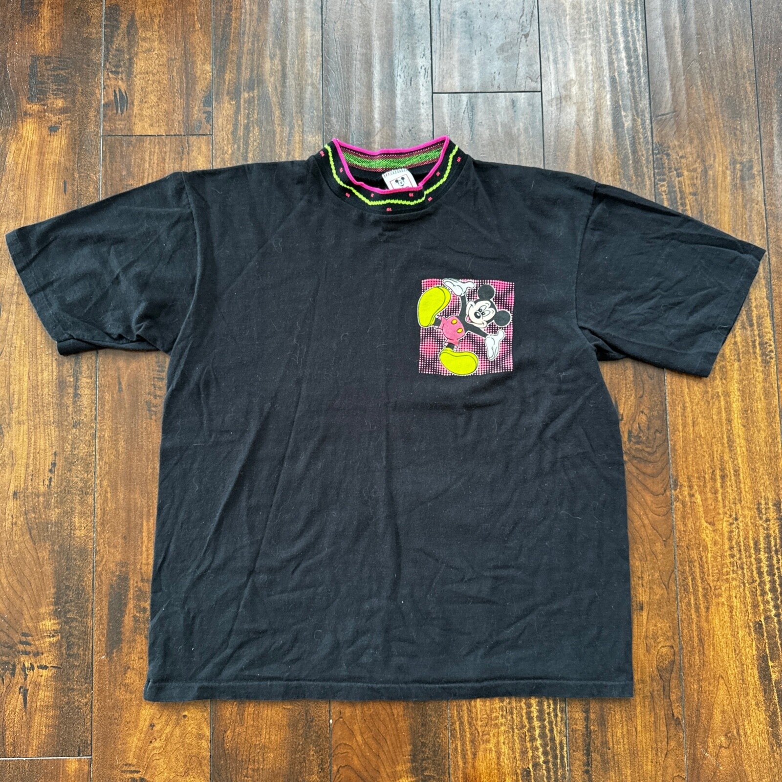 Mickey Mouse Disney USA 90s Single Stitch Vintage T Shirt Cute Funny Land Tee