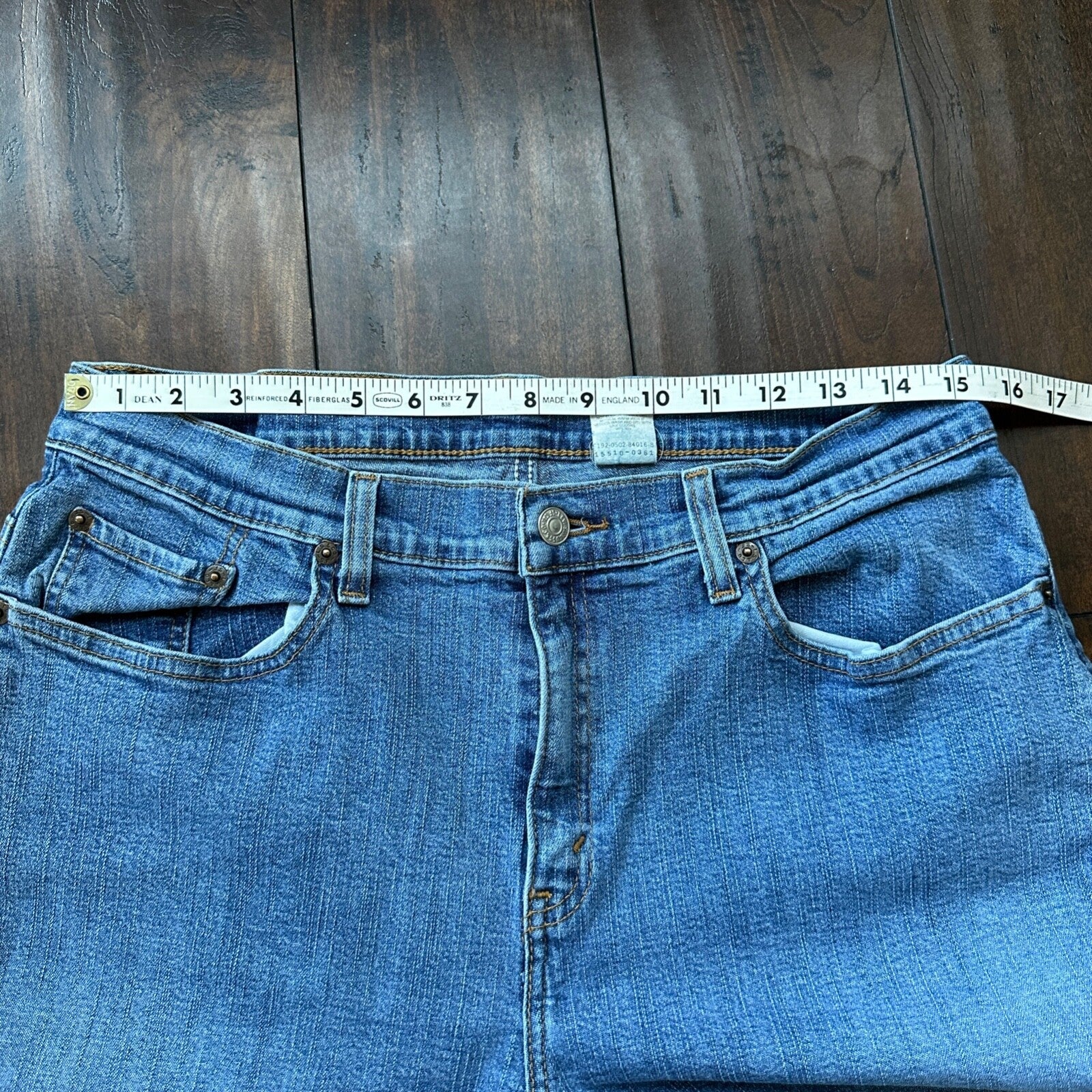 Vintage Levis 510 Jeans Womens 14 Blue Slim Fit Y2K Lower Rise Boyfriend 30x29