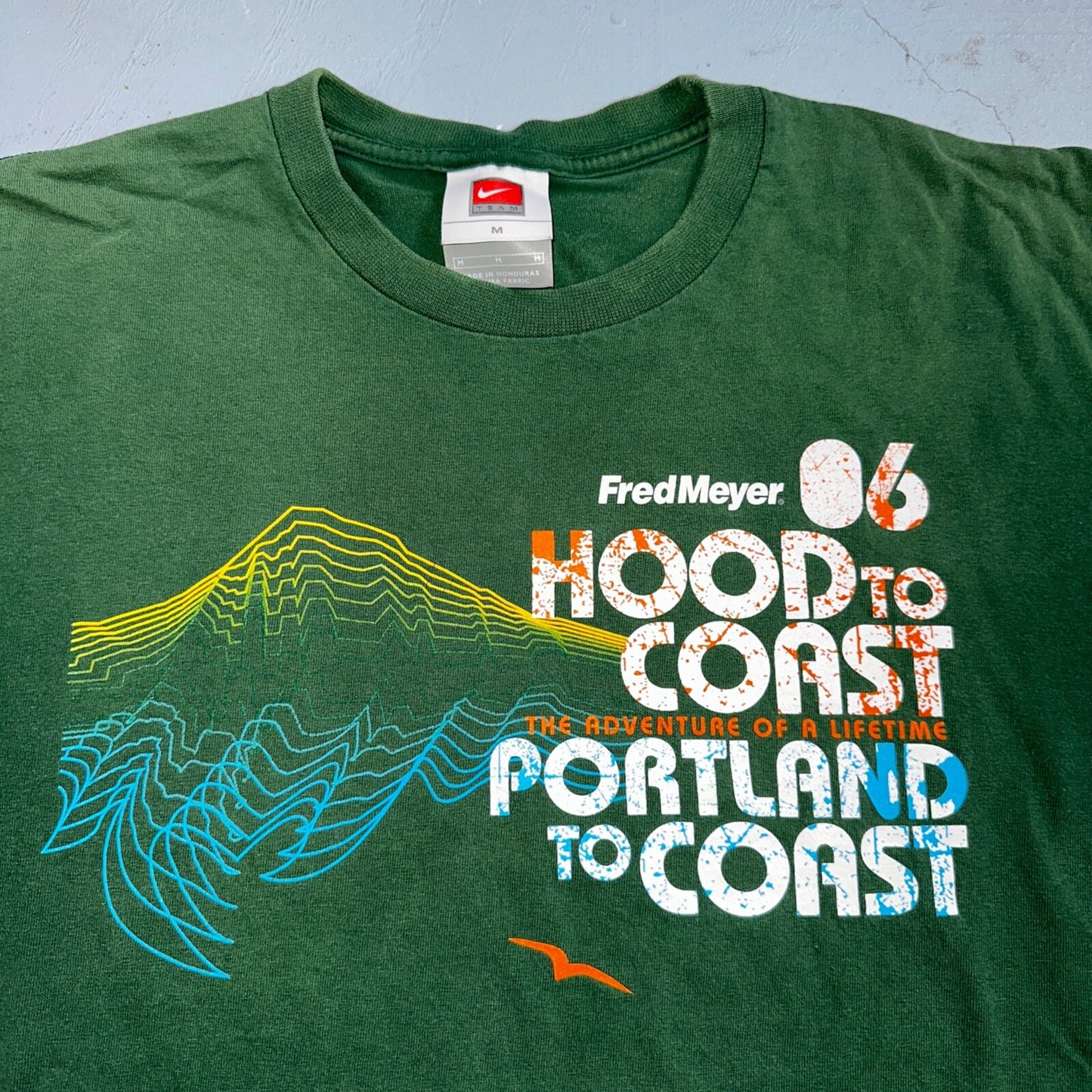 Nike Hood To Coast 2006 Y2K VTG T Shirt Promo Running Race Official Oregon PDX