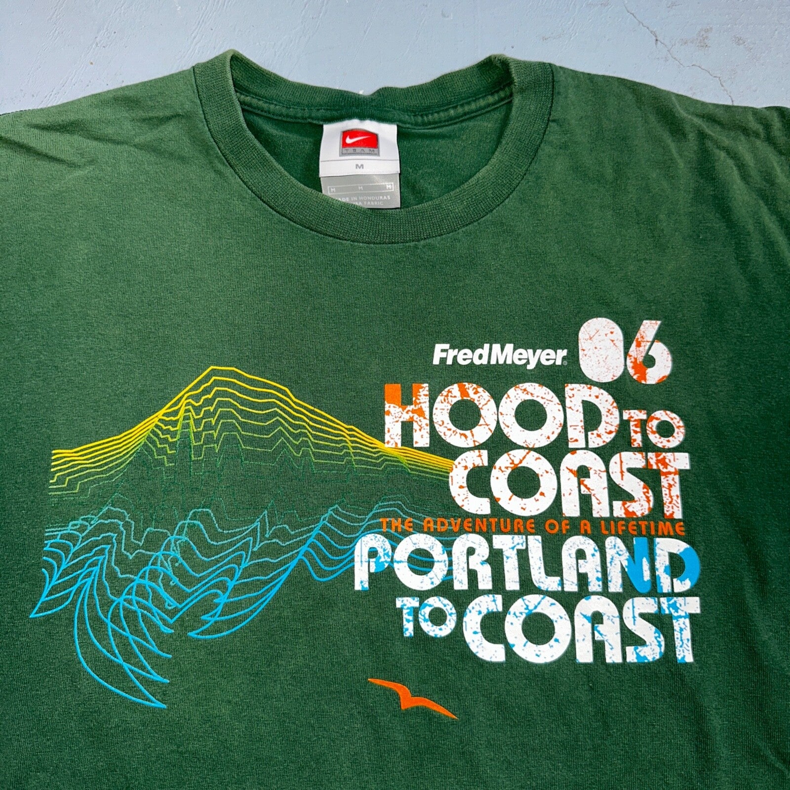 Nike Hood To Coast 2006 Y2K VTG T Shirt Promo Running Race Official Oregon PDX
