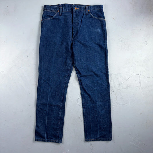 Wrangler Jeans 13MWZ Mens 36x30 Blue Cowboy Cut Vintage Denim Workwear Western