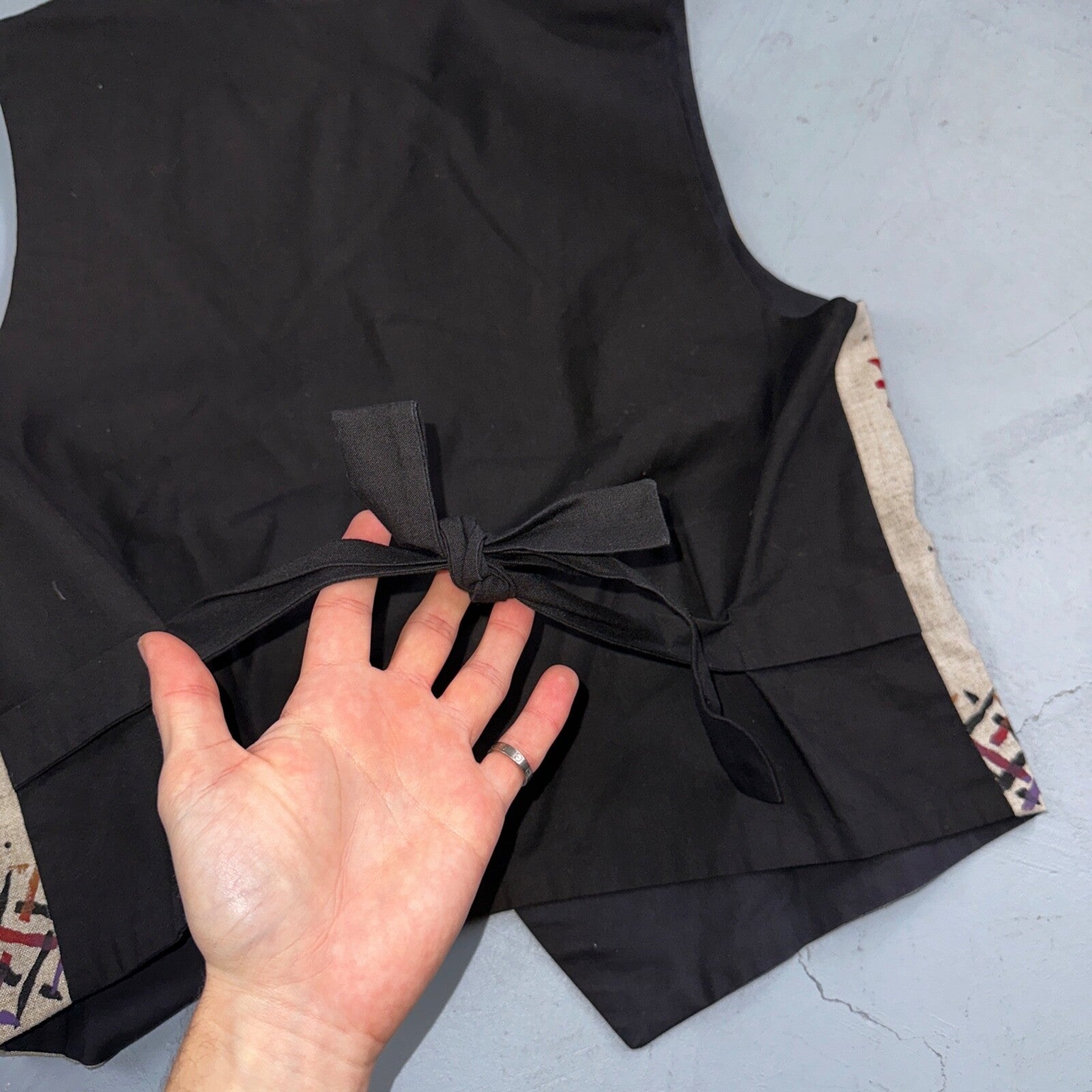 Brie Kriebel Animals Zoo Vest Art to Wear Womens Sz M Rare 80s Giraffe Elephant